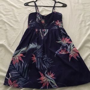 Purple floral Roxy dress in size S.